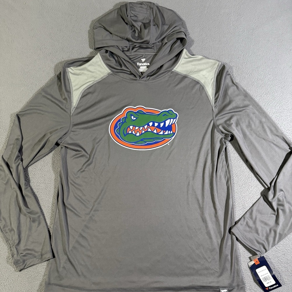 Fanatics Florida Gators Hoodie Lightweight Pullover Gray Size XL NWT